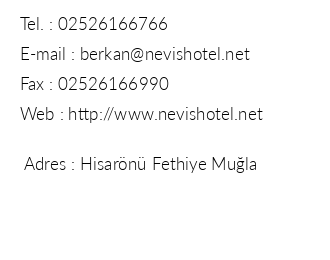 Nevis Hotel iletiim bilgileri